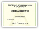 DOLE-OSH PRACTITIONER